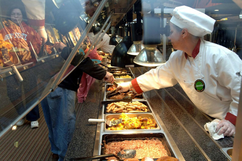 Breakfast Station at Golden Corral Buffet Restaurants