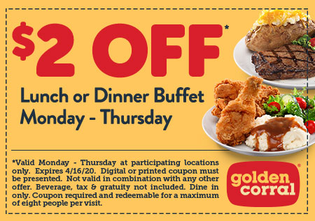 $2 off Lunch Or Dinner Buffet