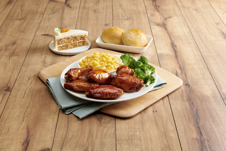 All you can eat honey teriyaki wings from Golden Corral