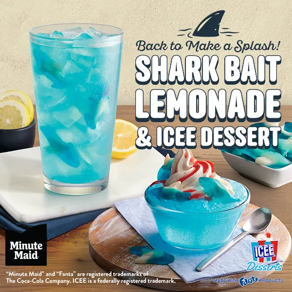 Golden Corral Introduces, Shark Bait Lemonade and Icee Dessert. Enjoy a refreshing drink this summer!
