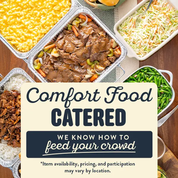 Comfort Food Catered. We know how to feed your crowd