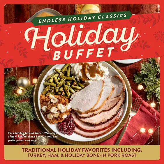 Golden Corral is offering a holiday buffet for a limited time