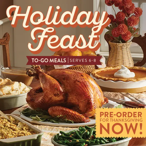 Pre-order for Thanksgiving Now with Holiday Feast To-Go Meals at Golden Corral