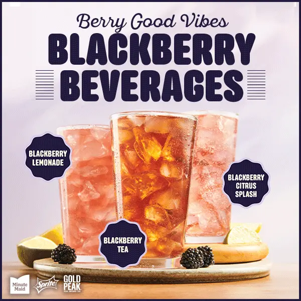 Golden Corral Special - Blackberry Beverages, Including Blackberry Lemonade, Blackberry Citrus Splash, and Blackberry Tea