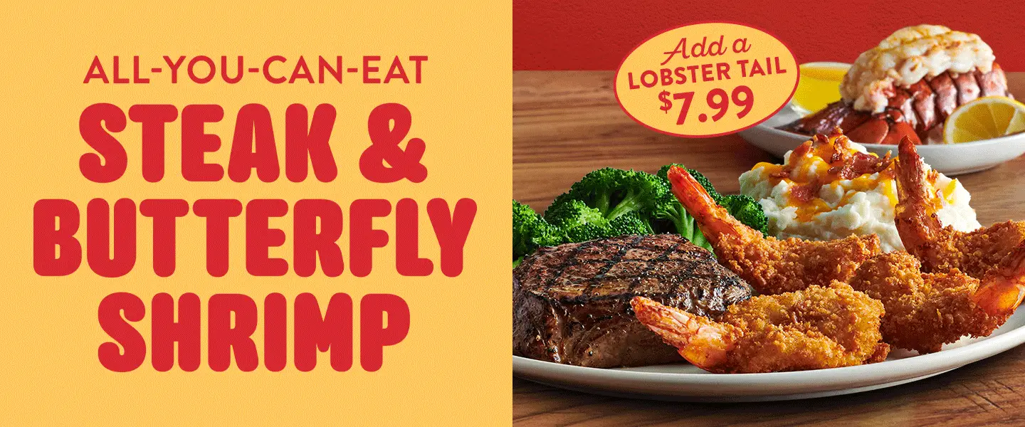 Golden Corral Special - All you can eat Steak and Butterfly Shrimp