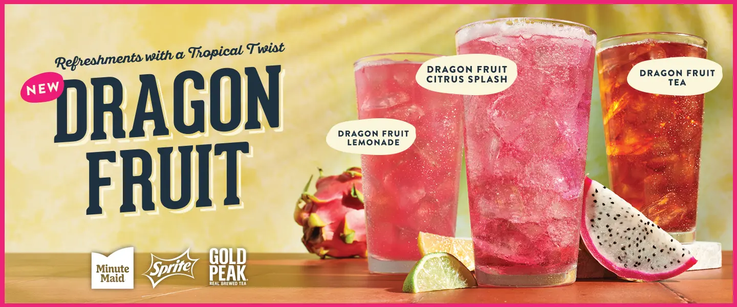New Dragon Fruit beverages at Golden Corral