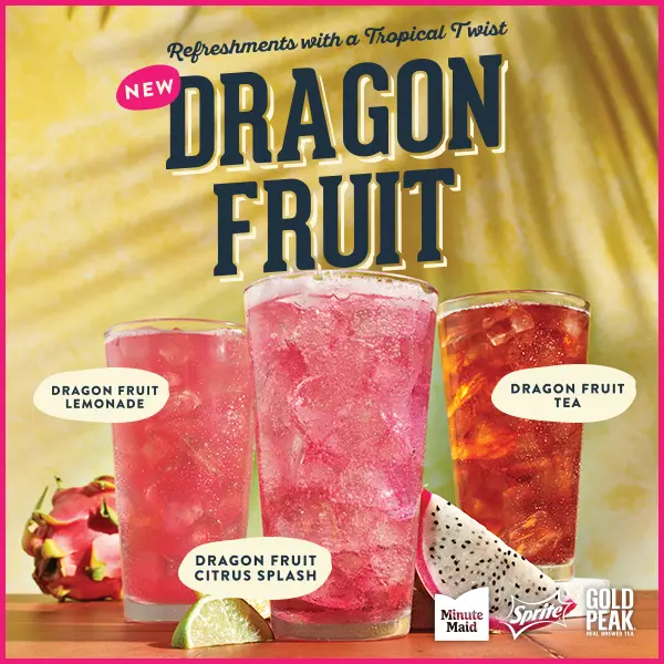 New Dragon Fruit beverages at Golden Corral