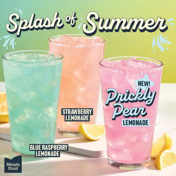 Golden Corral Introduces, Splash of Summer Lemonade - Blue Raspberry, Strawberry and Prickly Pear lemonade