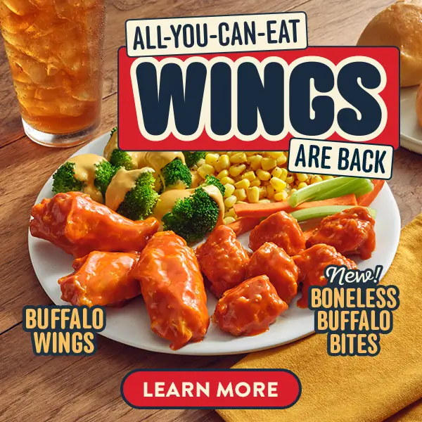All You Can Eat Wings from Golden Corral