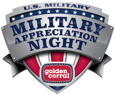 Join Golden Corral in Appreciating our Active Military and Veterans. 